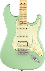 Str shape electric guitar Fender American Performer Stratocaster HSS (USA, MN) - Satin Surf Green