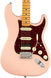 Str shape electric guitar Fender American Professional II Stratocaster HSS Ltd (USA, MN) - Shell pink