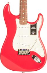 Str shape electric guitar Fender American Professional II Stratocaster Roasted Neck Ltd (USA) - fiesta red