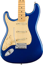 Str shape electric guitar Fender American Ultra Stratocaster Left Hand (USA, MN) - Cobra blue