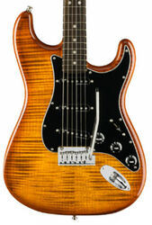 Str shape electric guitar Fender American Ultra Stratocaster Ltd (USA, EB) - Tiger's eye