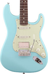 Str shape electric guitar Fender Made in Japan Hybrid II Stratocaster HSS - daphne blue