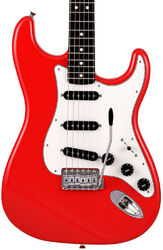 Str shape electric guitar Fender Made in Japan Limited International Color Stratocaster - Morocco red