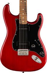 Str shape electric guitar Fender Noventa Stratocaster (MEX, PF) - Crimson red transparent