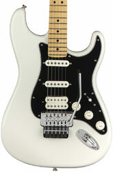 Str shape electric guitar Fender Player Stratocaster Floyd Rose (MEX, MN) - Polar white