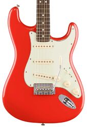 Str shape electric guitar Fender Player II Stratocaster Ltd (MEX, RW) - Fiesta red