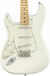 Left-handed electric guitar Fender Player Stratocaster Left Hand (MEX, MN) - Polar white