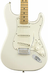 Str shape electric guitar Fender Player Stratocaster (MEX, MN) - Polar white