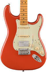 Str shape electric guitar Fender Player Stratocaster Plus HSS (MEX, MN) - Fiesta red