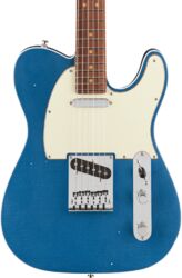 Tel shape electric guitar Fender American Ultra Luxe Vintage '60s Telecaster Custom (USA, RW) - lake placid blue