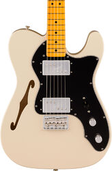 Tel shape electric guitar Fender American Vintage II 1972 Telecaster Thinline Ltd (USA, MN) - olympic white