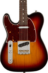 Left-handed electric guitar Fender American Professional II Telecaster Left Hand (USA, RW) - 3-color sunburst