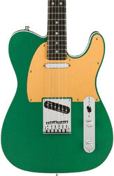 Tel shape electric guitar Fender FSR American Ultra Telecaster Ltd - Mystic pine green