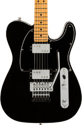 Tel shape electric guitar Fender American Ultra Luxe Telecaster Floyd Rose HH (USA, MN) - Mystic black