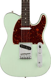 Tel shape electric guitar Fender American Ultra Luxe Telecaster (USA, RW) - Transparent surf green