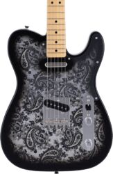 Tel shape electric guitar Fender Made in Japan Telecaster Ltd - Black Paisley