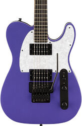 Tel shape electric guitar Fender Player Fusion Telecaster HH Floyd Rose Ltd (MEX, EB) - Aura Metallic