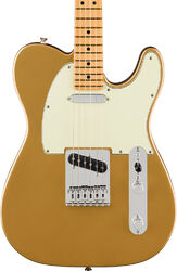 Tel shape electric guitar Fender 75th Anniversary Player II Telecaster (MEX, MN) - aztec gold