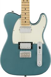 Tel shape electric guitar Fender Player Telecaster HH (MEX, MN) - Tidepool