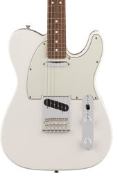 Tel shape electric guitar Fender Player Telecaster (MEX, PF) - Polar white