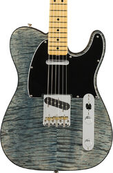 Tel shape electric guitar Fender Rarities Quilt Maple Top Telecaster (USA, MN) - Blue cloud