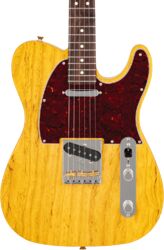 Tel shape electric guitar Fender Made in Japan Telecaster Raw Ash Ltd - Satin Vintage Natural
