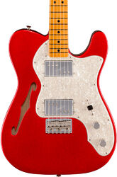 Tel shape electric guitar Fender American Vintage II 1972 Telecaster Thinline (USA, MN) - candy apple red