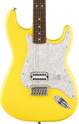 Str shape electric guitar Fender Tom Delonge Signature Ltd (MEX, RW) - Graffiti yellow