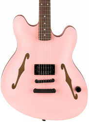 Semi-hollow electric guitar Fender Tom DeLonge Starcaster - Satin shell pink