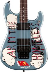 Signature electric guitar Fender Tom Morello Arm The Homeless (MEX, RW) - Blue ice metallic