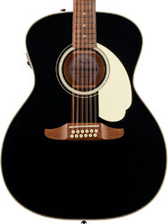 Folk guitar Fender California Deluxe Villager E (12-String) - Black