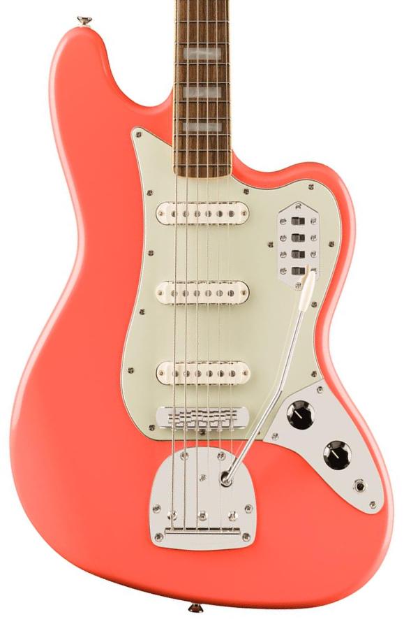 Solid body electric bass Squier FSR Classic Vibe Bass VI Ltd - Tahitian coral