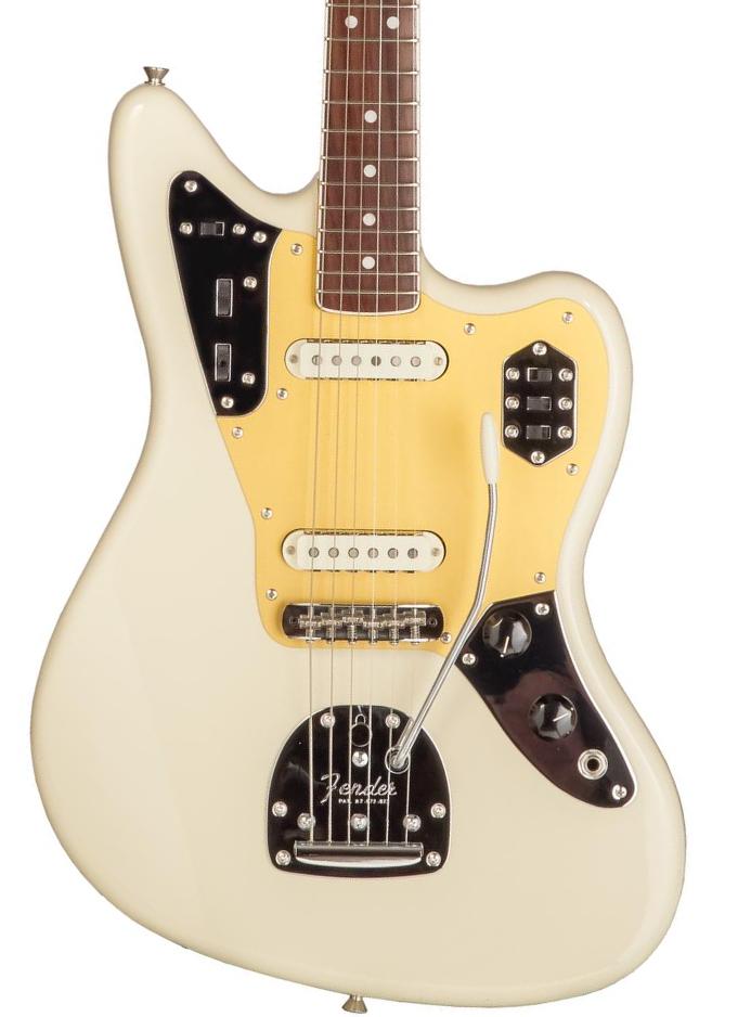 Retro rock electric guitar Fender Made in Japan Traditional II 60s Jaguar (RW) - olympic white