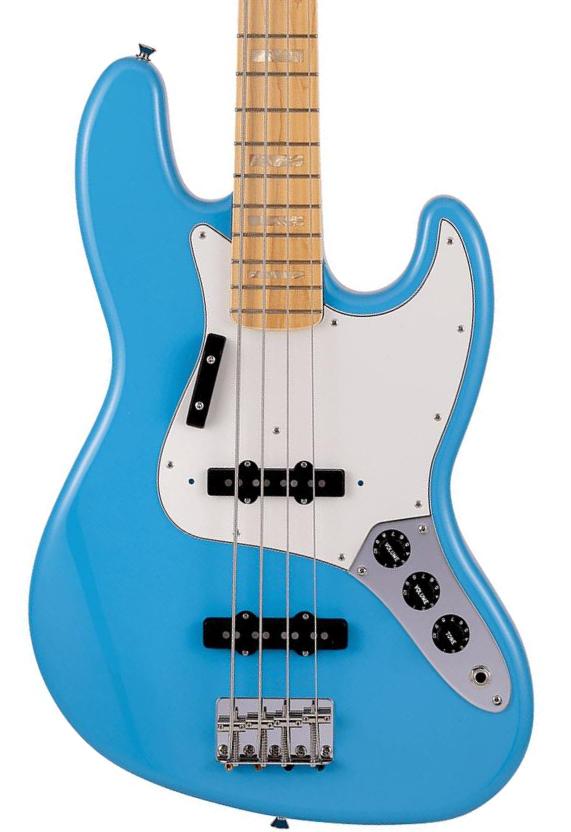 Solid body electric bass Fender Made in Japan International Color Jazz Bass Ltd - Maui blue