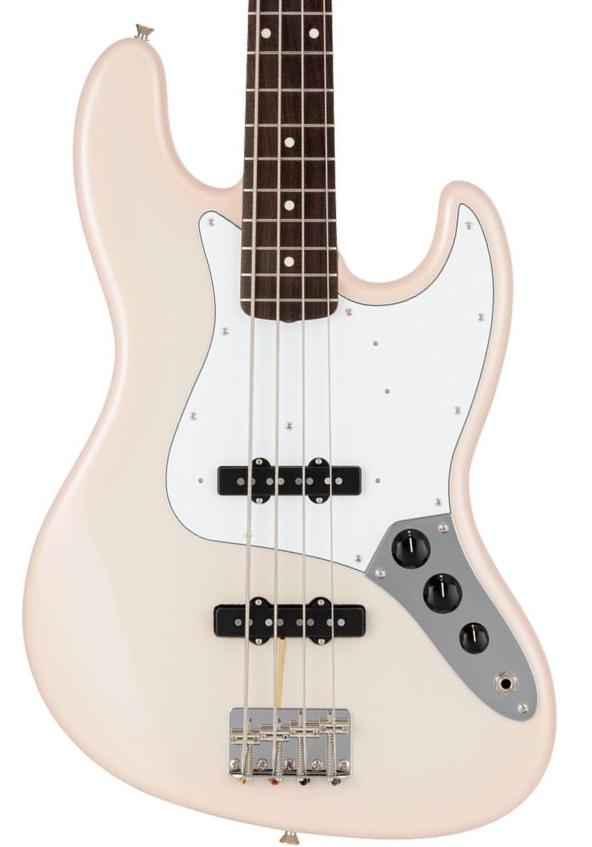 FENDER Made in Japan Traditional 60s Jazz Bass (RW) - stardust pink