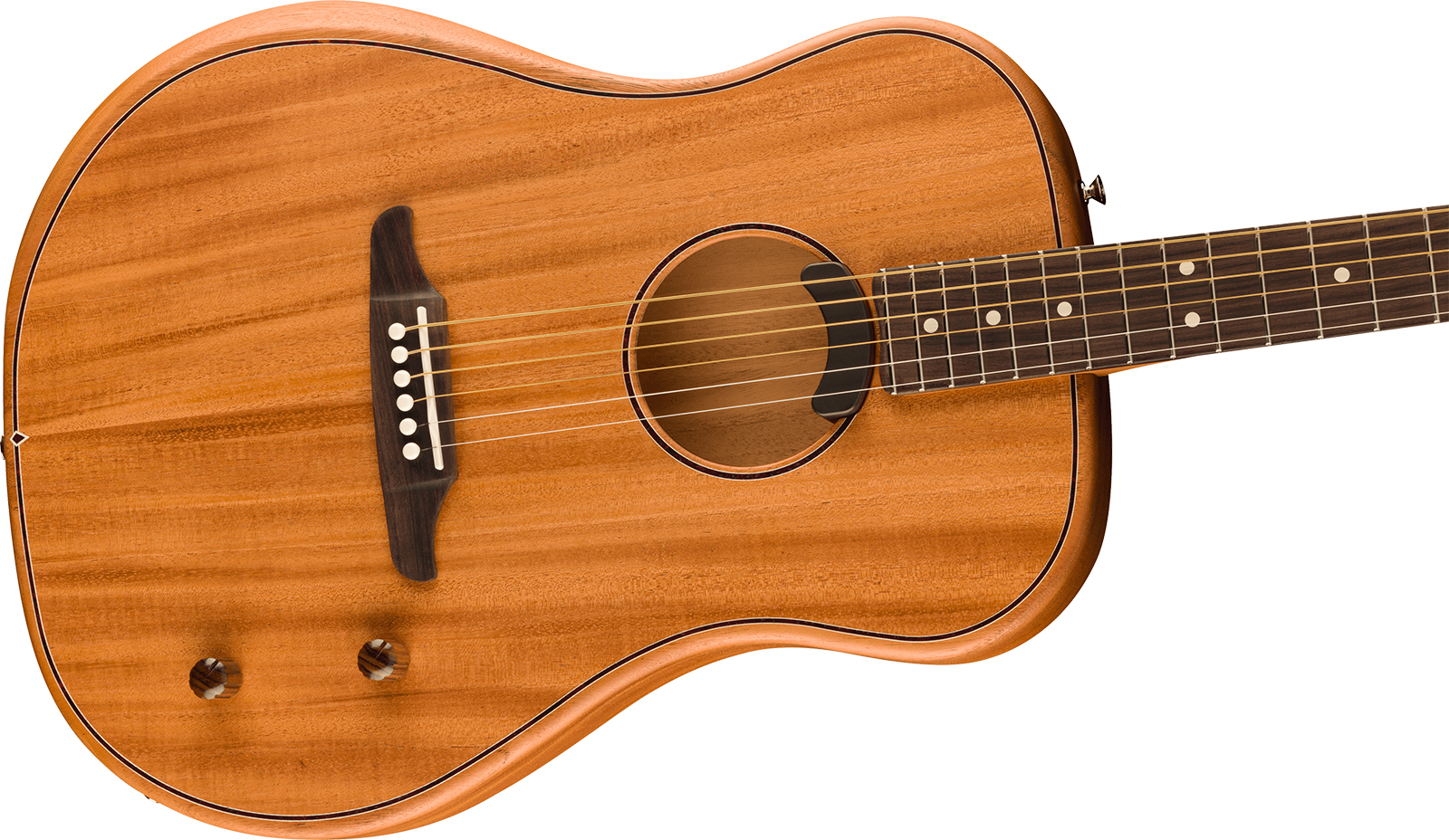 Fender Highway All Mahogany Dreadnought Thin Mex Tout Acajou Rw - All-mahogany - Electro acoustic guitar - Variation 2