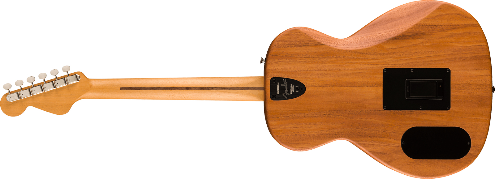 Fender Highway All Mahogany Parlor Thin Mex Acajou Epicea Rw - Natural Satin Matte - Electro acoustic guitar - Variation 1