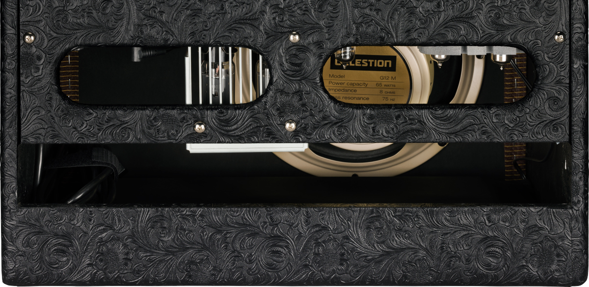 Fender Hot Rod Deluxe 30th Anniversary 40w 1x12 Celestion Creamback 6l6  Black Western - Electric guitar combo amp - Variation 3