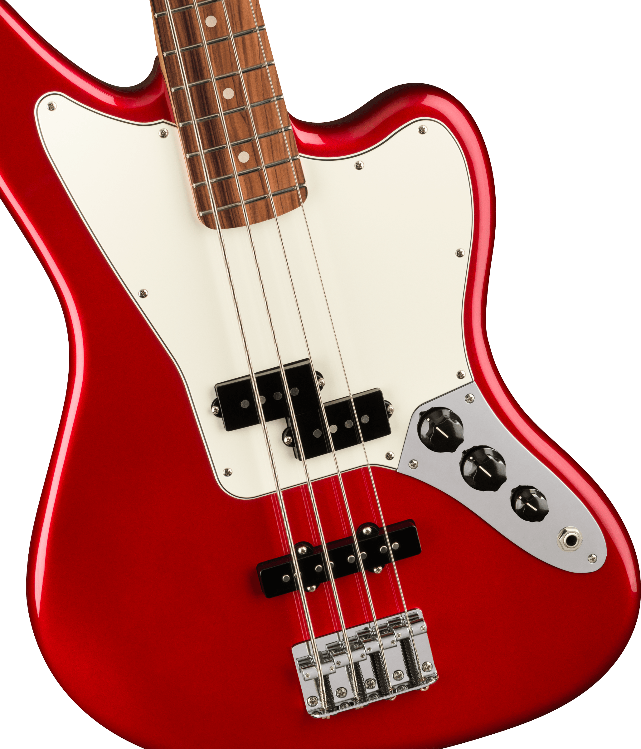 Fender Jaguar Bass Player - candy apple red Solid body electric