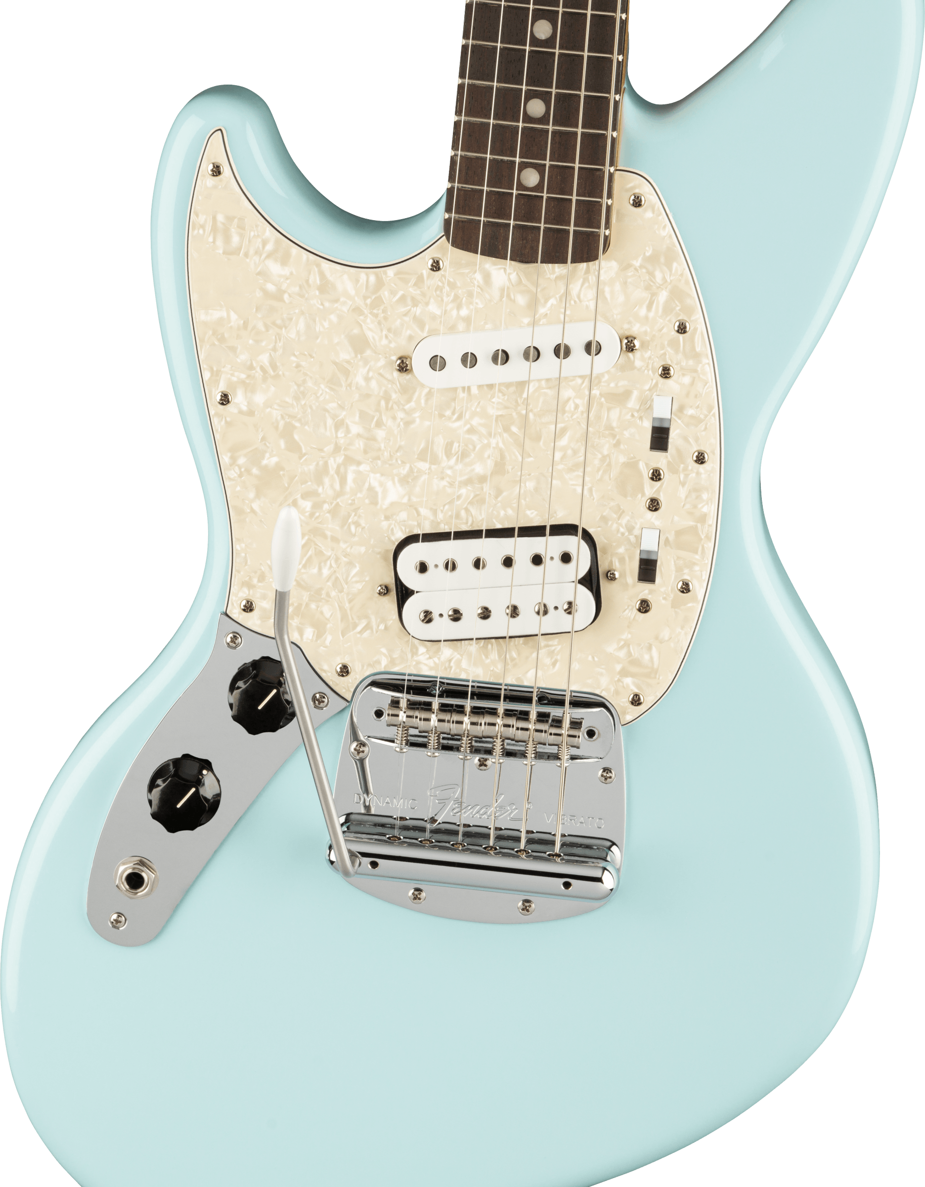 Fender Jag-stang Kurt Cobain Artist Gaucher Hs Trem Rw - Sonic Blue - Left-handed electric guitar - Variation 2