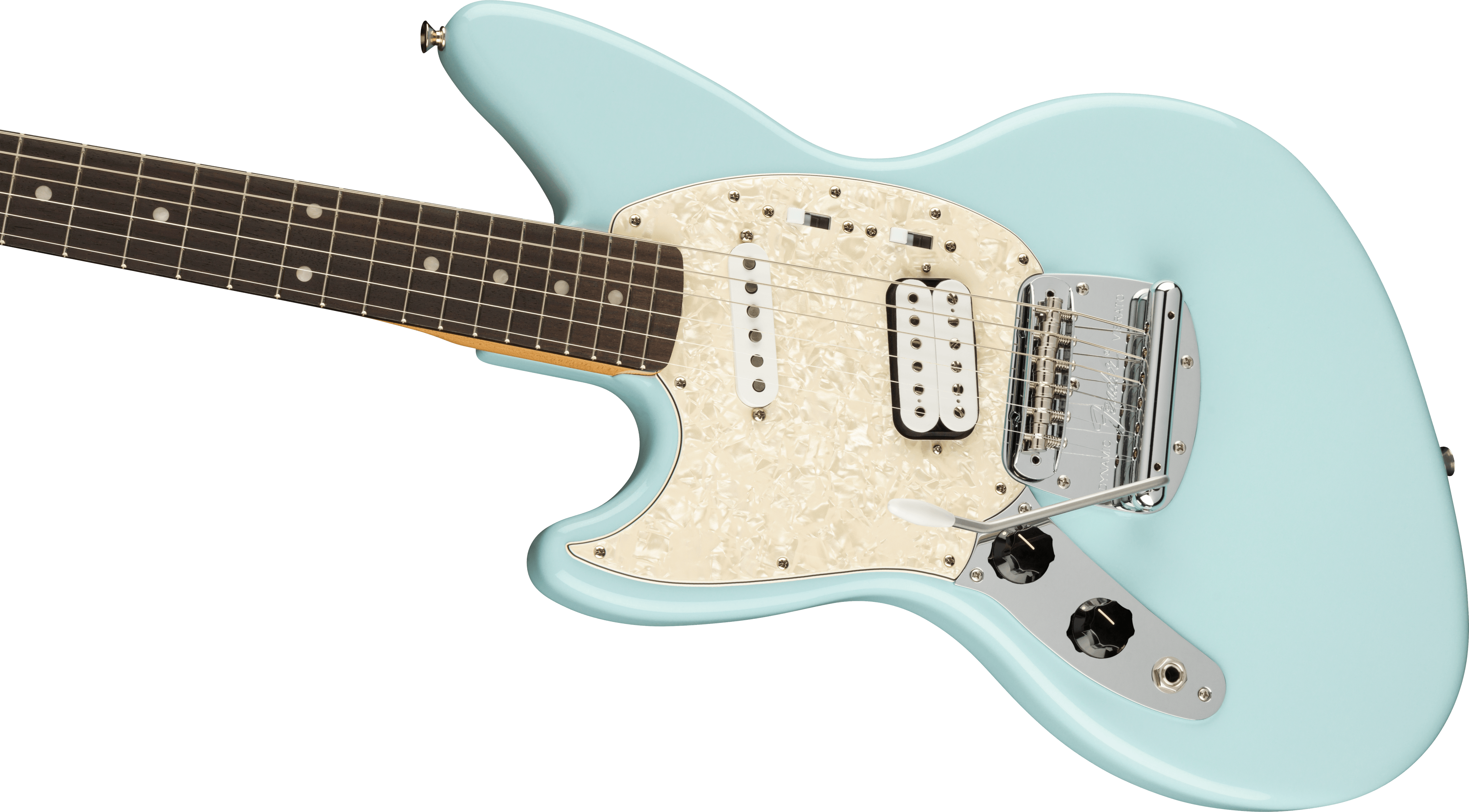 Fender Jag-stang Kurt Cobain Artist Gaucher Hs Trem Rw - Sonic Blue - Left-handed electric guitar - Variation 3
