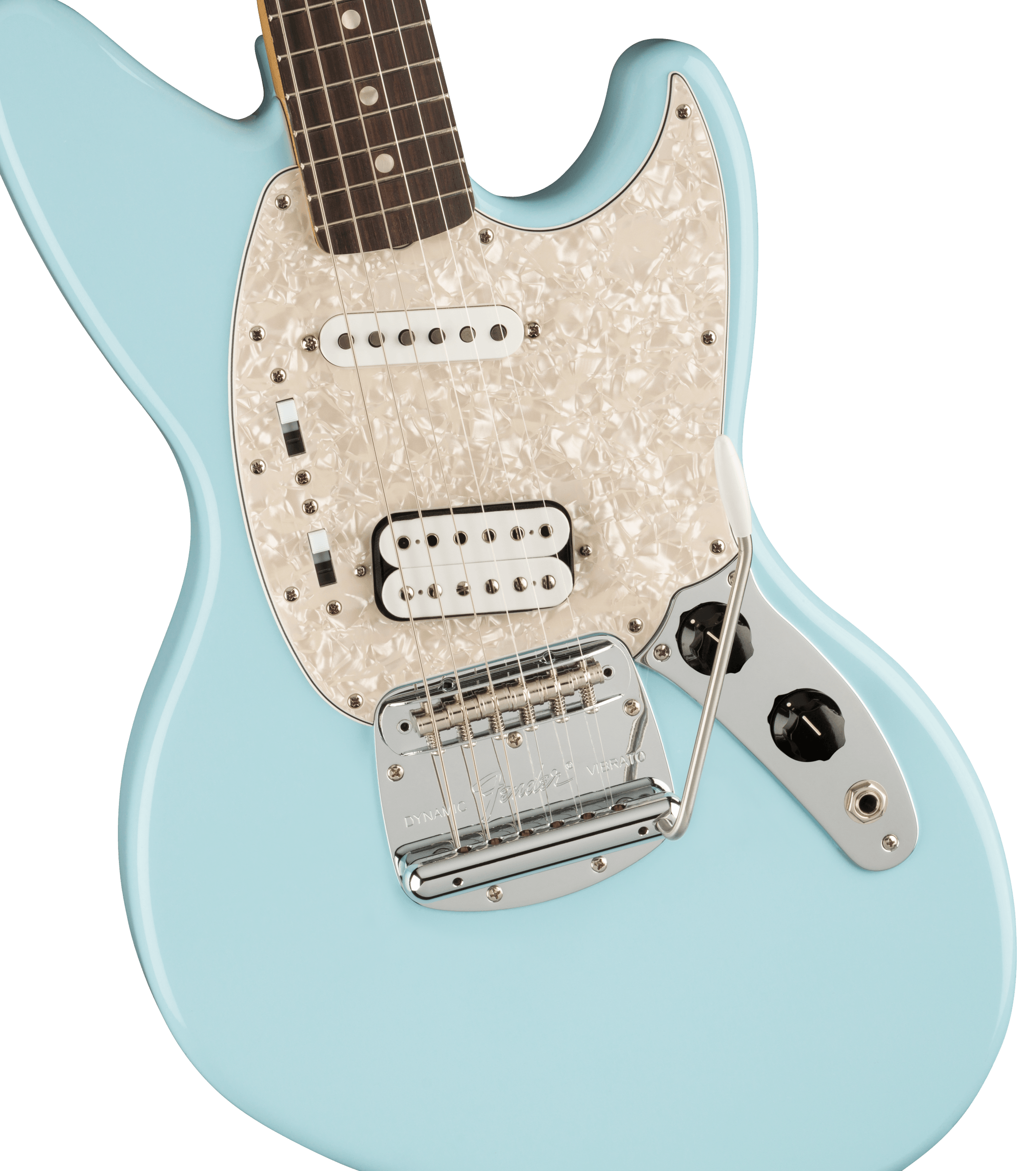 Fender Jag-stang Kurt Cobain Artist Hs Trem Rw - Sonic Blue - Retro rock electric guitar - Variation 2