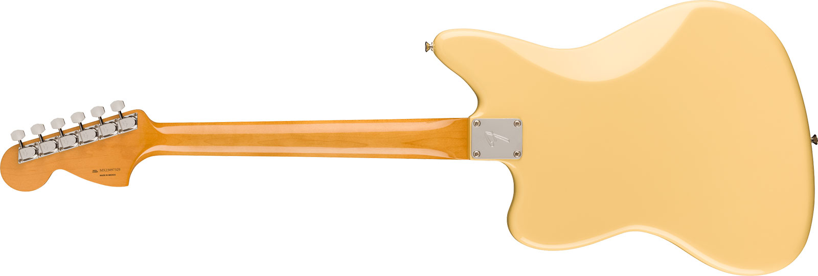 Fender Jaguar 70s Vintera 2 Mex 2s Trem Mn - Vintage White - Retro rock electric guitar - Variation 1