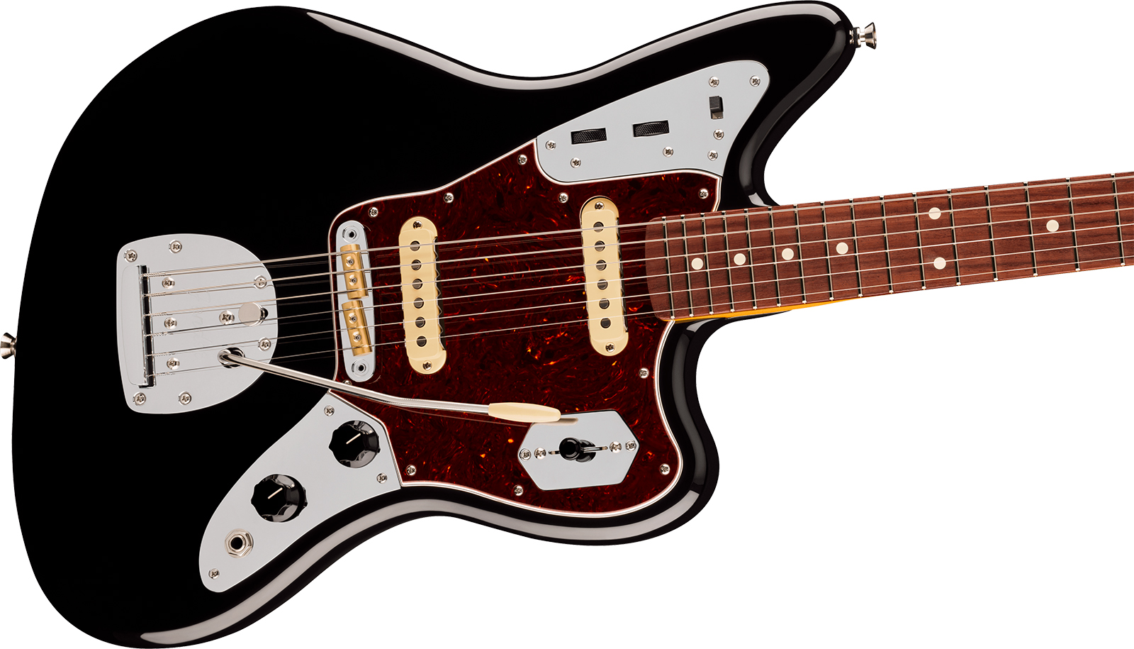 Fender Jaguar American Pro. Usa Shsc 2s Trem Rw - Black - Retro rock electric guitar - Variation 2