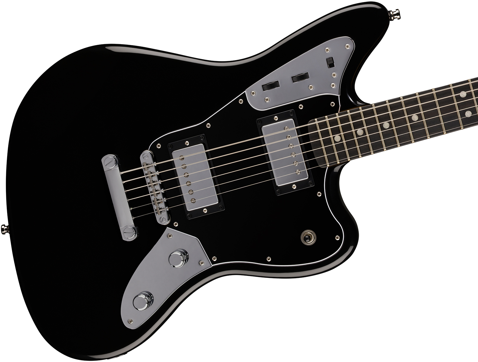 Fender Jaguar Baritone Player Fusion Ltd 2h Ht Eb - Black - Baritone guitar - Variation 2
