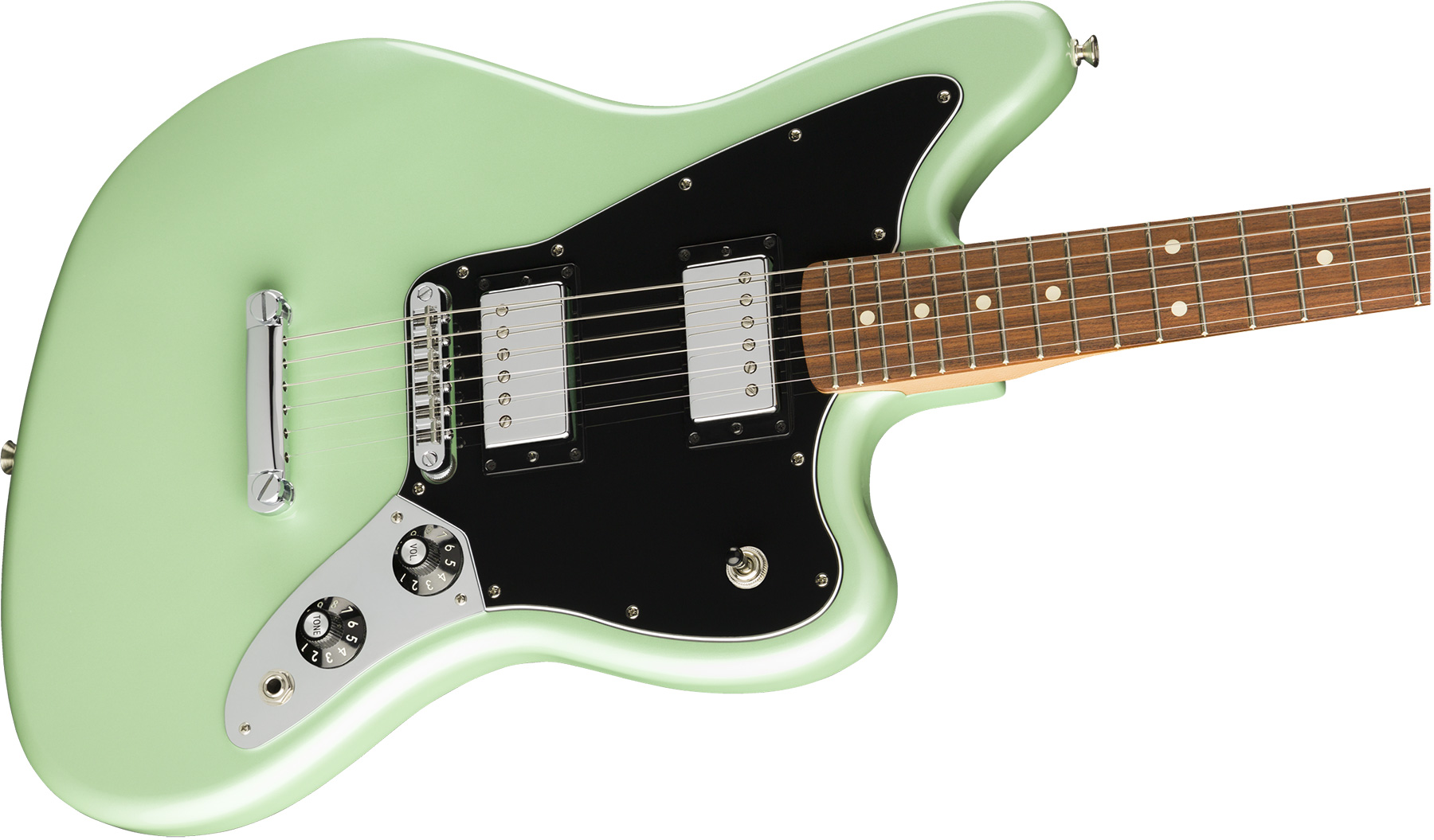 Fender Jaguar Hh Special Edition Player Fsr Mex 2h Ht Pf - Surf Pearl - Retro rock electric guitar - Variation 2