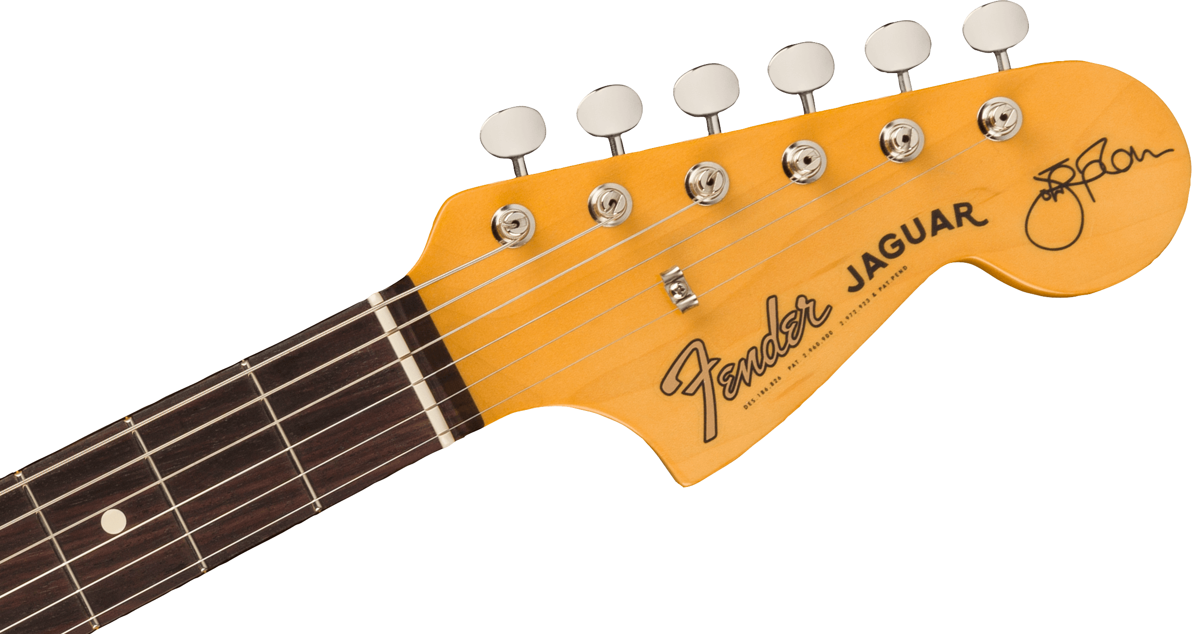 Fender Jaguar Johnny Marr Signature 2s Trem Rw - Fever Dream Yellow - Retro rock electric guitar - Variation 3
