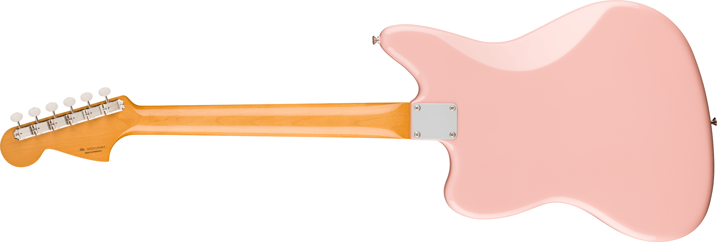 Fender Jaguar Mid 60s Vintera 3 Shsc Mex 2s Trem Rw - Shell Pink - Retro rock electric guitar - Variation 1