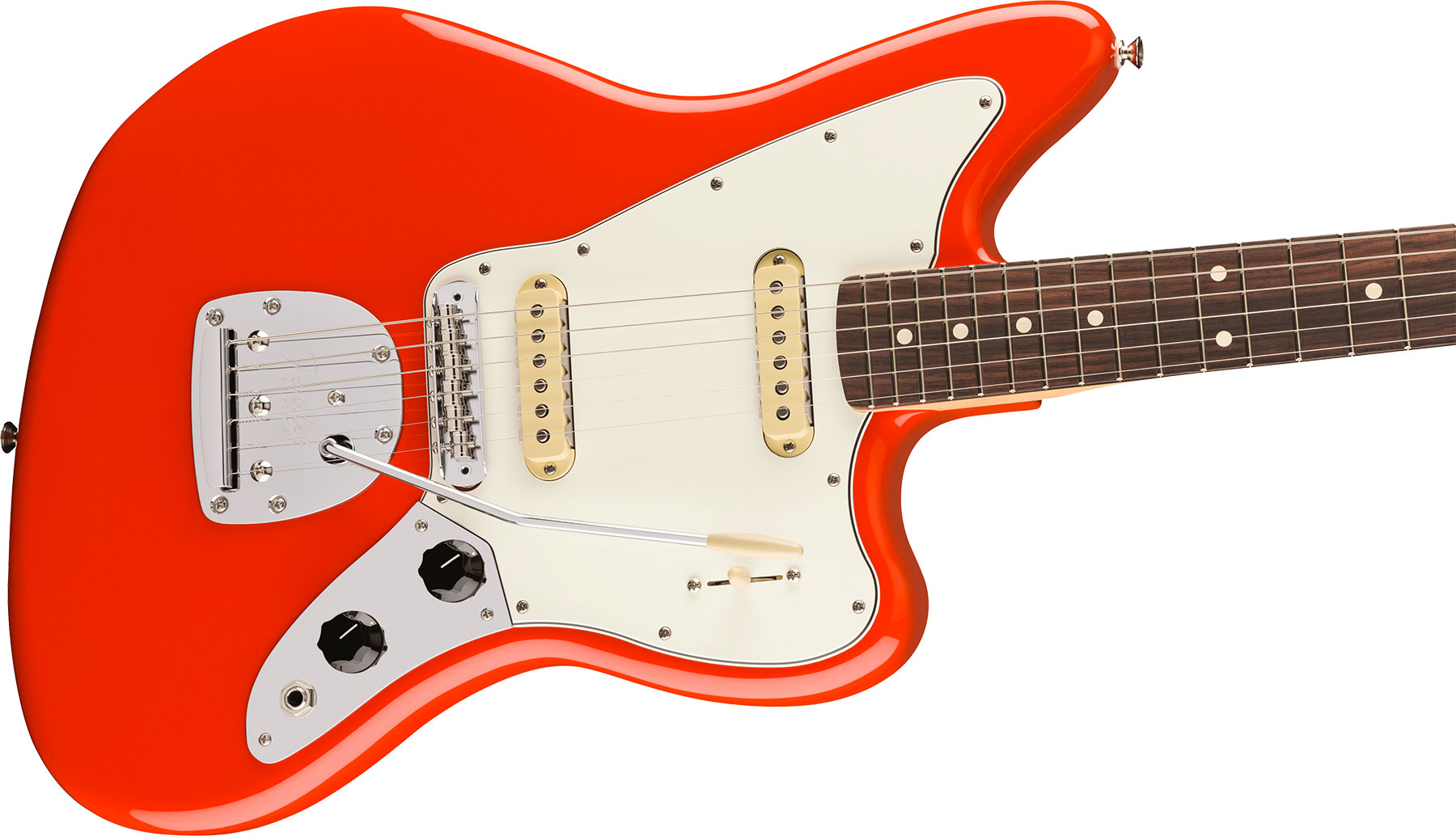 Fender Jaguar Player Ii Mex 2s Trem Rw - Coral Red - Retro rock electric guitar - Variation 2