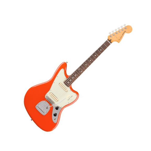 Fender Jaguar Player Ii Mex Trem 2s Rw - Rallye Orange - Retro rock electric guitar - Variation 1